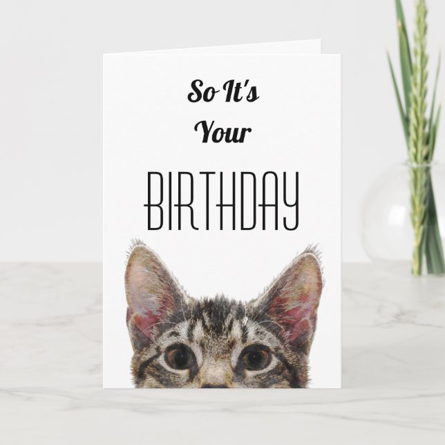 Pékin Chat Brown C'est votre carte d'anniversaire (Devant)