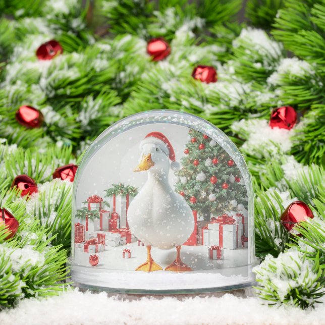 PEKIN CHRISTMAS DUCK SNOW GLOBE (Noël)