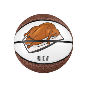 Peking duck cartoon illustration  mini basketball