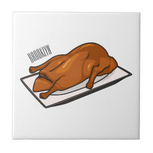 Peking duck cartoon illustration tile