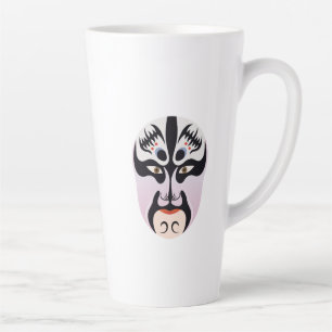 Peking opera makeup Zhang Fei Latte Mug