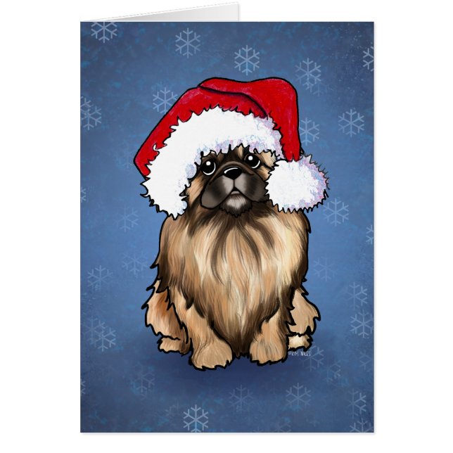 Pekingese Christmas Card (Front)
