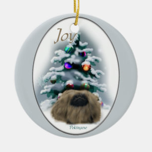 Pekingese Christmas Gifts Ornament