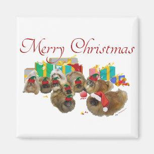 Pekingese Christmas Mischief Magnet