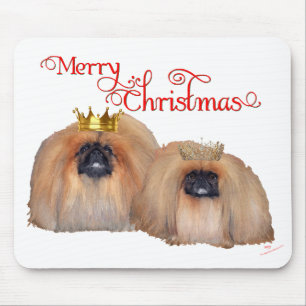 Pekingese Christmas Mouse Pad