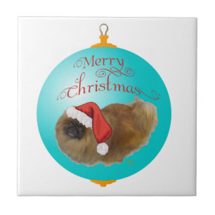 Pekingese Christmas Ornament Tile