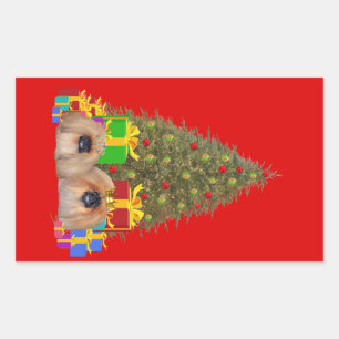 Pekingese Christmas Sticker