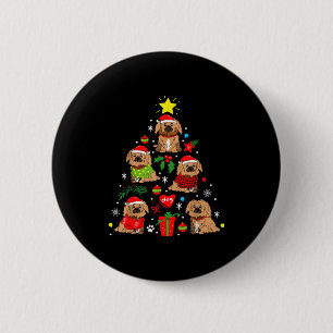 Pekingese Christmas Tree Ornament Funny Dog Gift  2 Inch Round Button