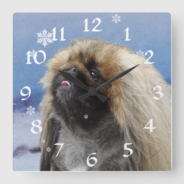 Pekingese Clock (Front)