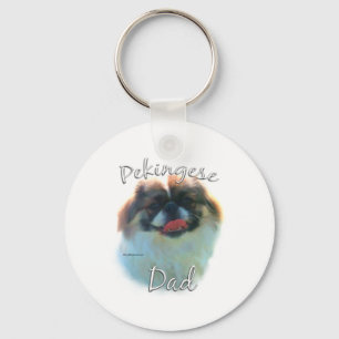 Pekingese Dad 2 Keychain
