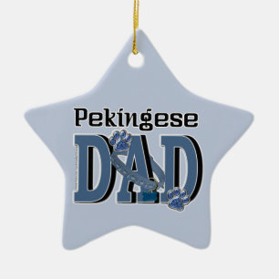 Pekingese DAD Ceramic Ornament
