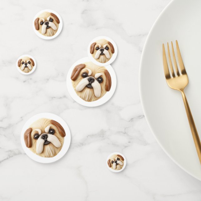 Pekingese Dog 3D Inspired Confetti (Group)