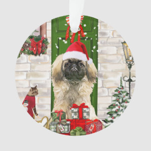 Pekingese Dog Christmas Ornament