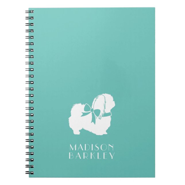 Pekingese Dog Puppy Notebook (Front)