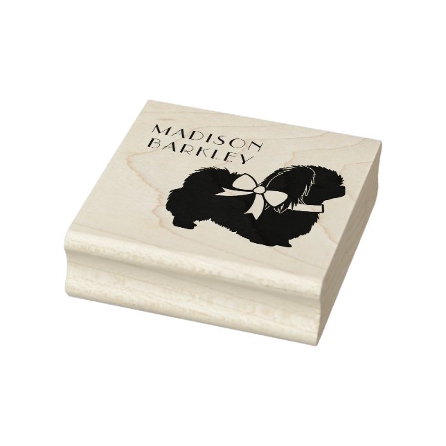 Pekingese Dog Puppy Rubber Stamp (Stamp)
