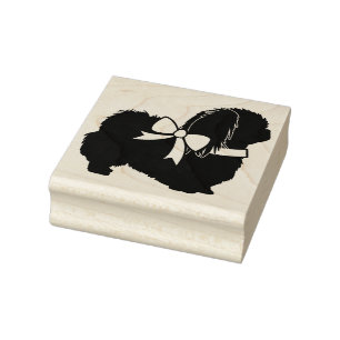 Pekingese Dog Puppy Rubber Stamp