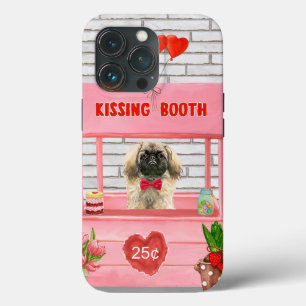 pekingese Dog Valentine's Day Kissing Booth iPhone 13 Pro Case
