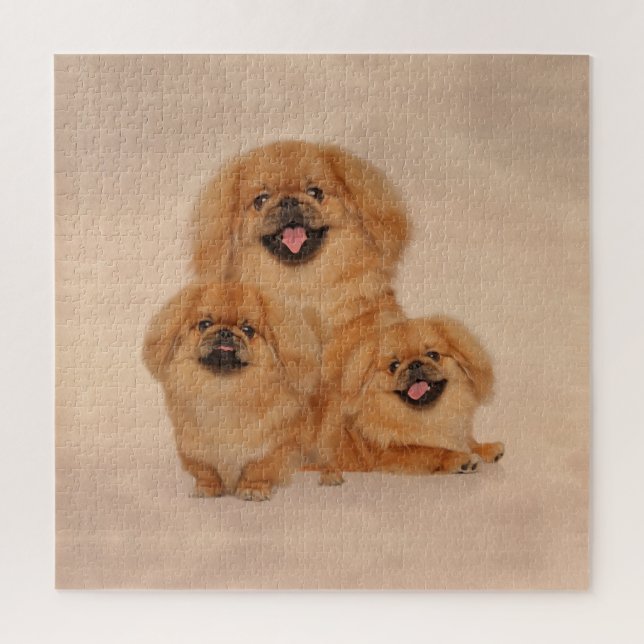 Pekingese dogs collage jigsaw puzzle (Vertical)