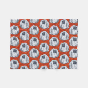 Pekingese Dogs Fleece Blanket