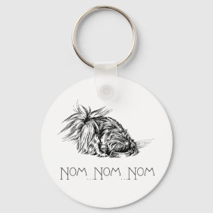 Pekingese Eager Eater Keychain