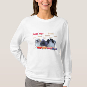 Pekingese Family Bone Train T-Shirt