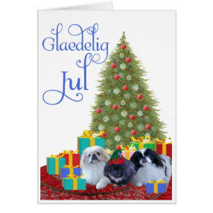 Pekingese Family Christmas