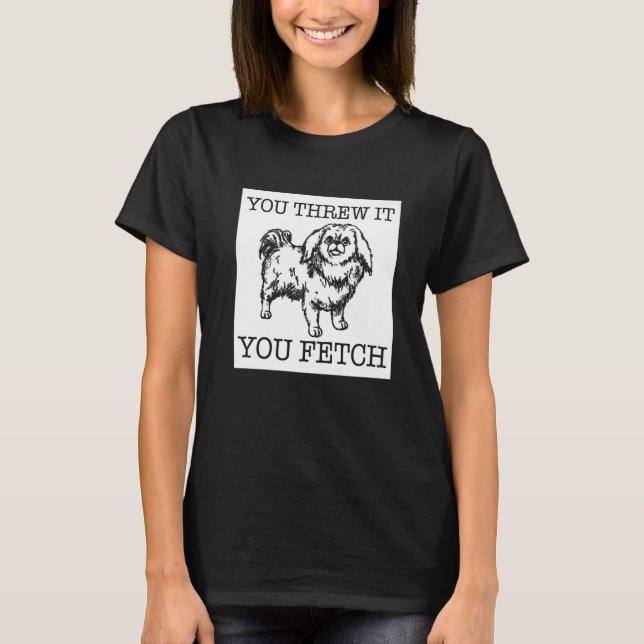 Pekingese funny dog lover gift Premium T-Shirt (Front)