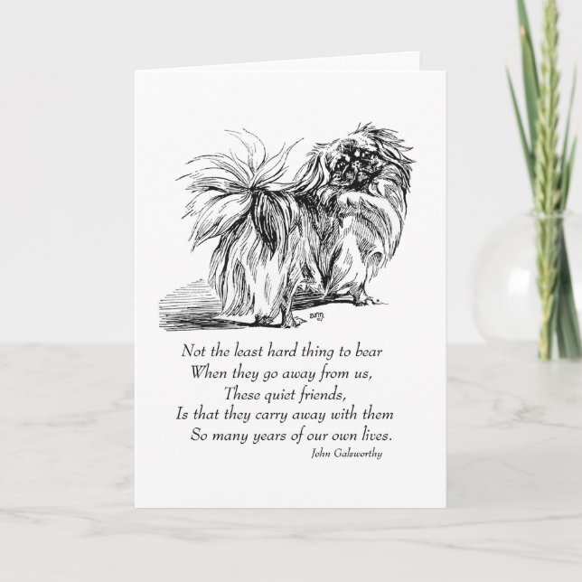 Pekingese Greeting Card (Front)