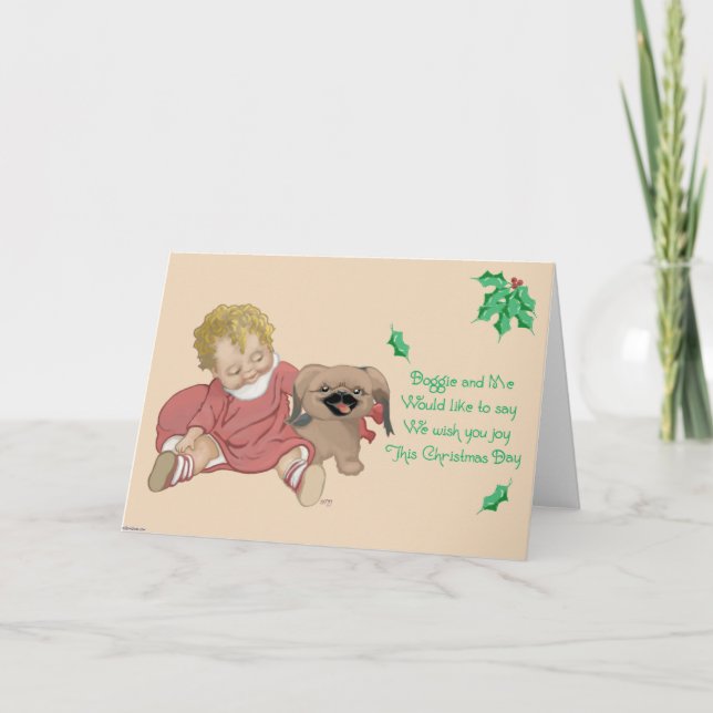 Pekingese Greeting Card (Front)
