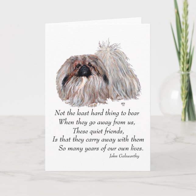 Pekingese Greeting Card (Front)