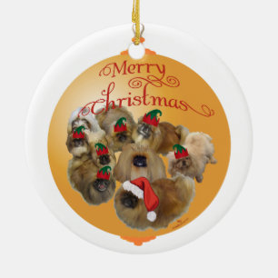 Pekingese Group Ornament