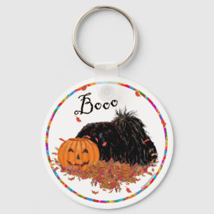 Pekingese Halloween Keychain