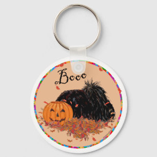 Pekingese Halloween Keychain