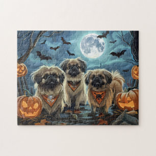 Pekingese Halloween Spooky Jigsaw Puzzle