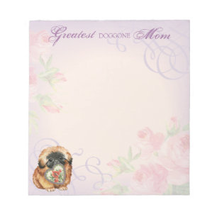Pekingese Heart Mom Notepad