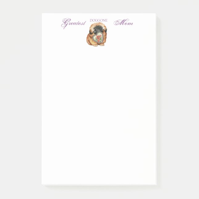 Pekingese Heart Mom Post-it Notes (Front)