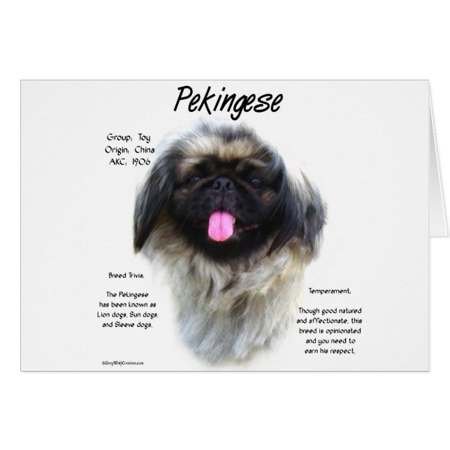 Pekingese History Design (Front Horizontal)