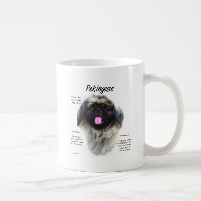 Pekingese History Design Coffee Mug (Right)