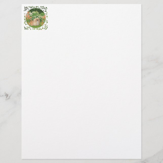 Pekingese in the Garden (Front)