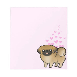Pekingese Love (puppy cut) Notepad