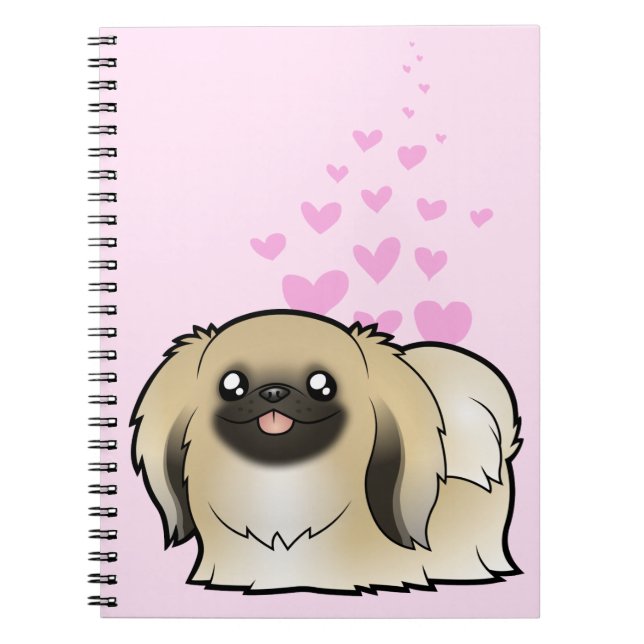 Pekingese Love (show cut) Notebook (Front)