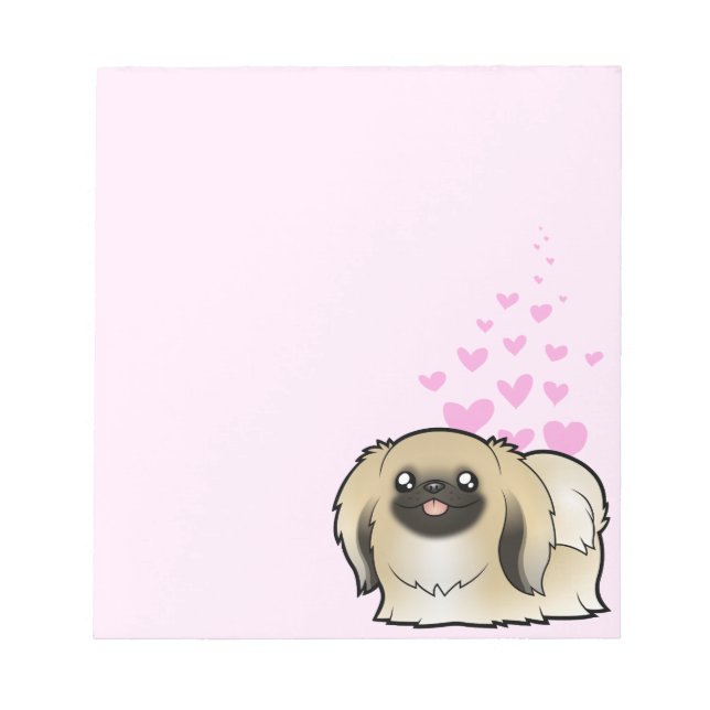 Pekingese Love (show cut) Notepad (Front)