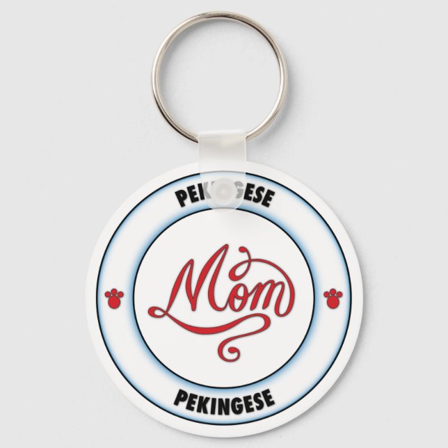 PEKINGESE mom Keychain (Front)
