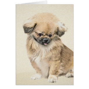 Pekingese Painting - Cute Original Dog Art