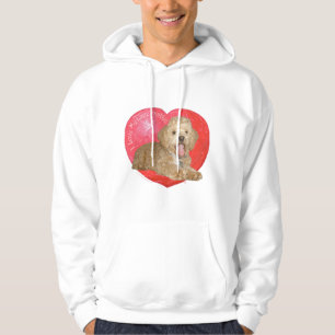 Pekingese / Poodle Mix Valentine's Day Hoodie