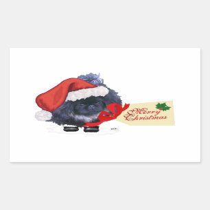 Pekingese Puppy Christmas Sticker