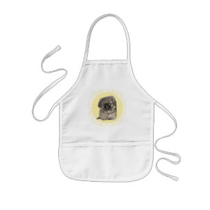 Pekingese Puppy Yellow Kids Apron