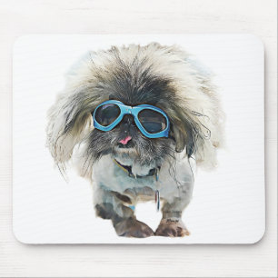 Pekingese Rockstar Mongo Mouse Pad