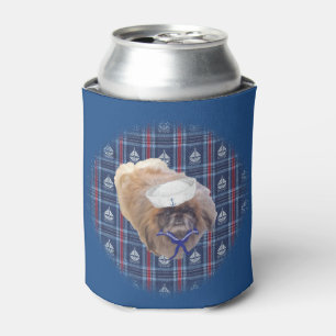Pekingese Sailor Can Cooler