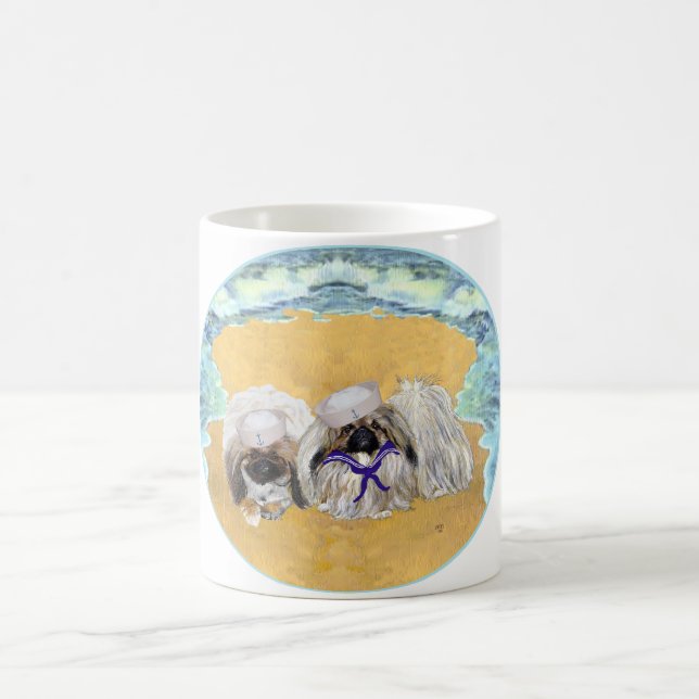 Pekingese Sailors Coffee Mug (Center)